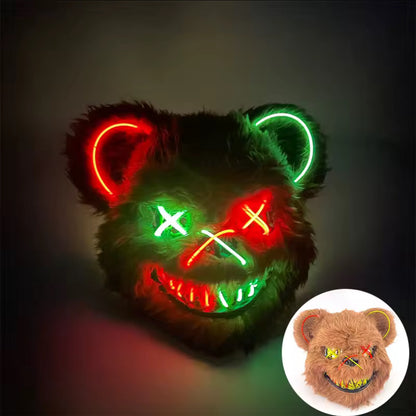 Scary Bloody Bear Light Mask