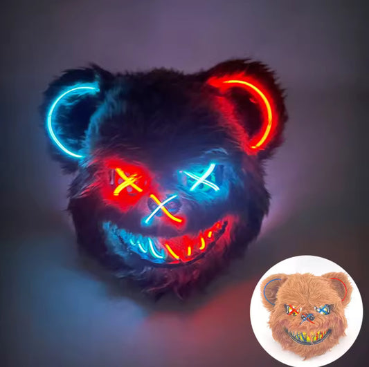 Scary Bloody Bear Light Mask